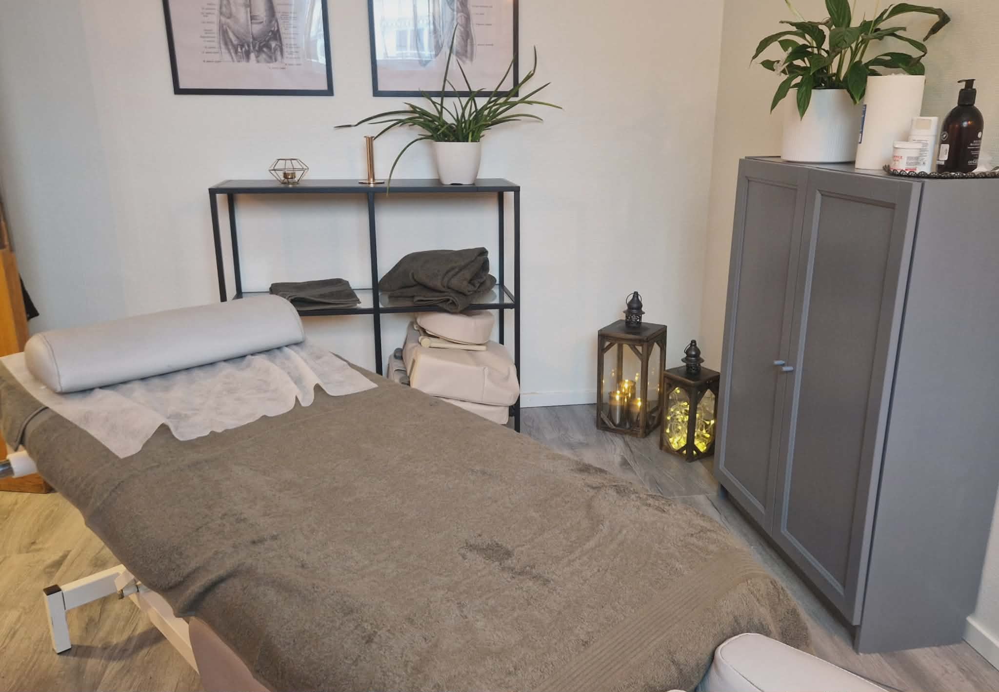 Behandlingsrum hos Malins Massage